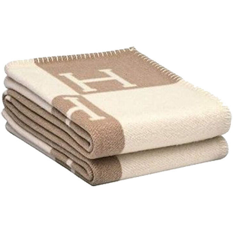 Linge de lit en Laine pour canapé ou Pique-Nique, Couverture en Laine Naturelle, Couverture Double, 130-180 cm, Produit Naturel, Parfait comme