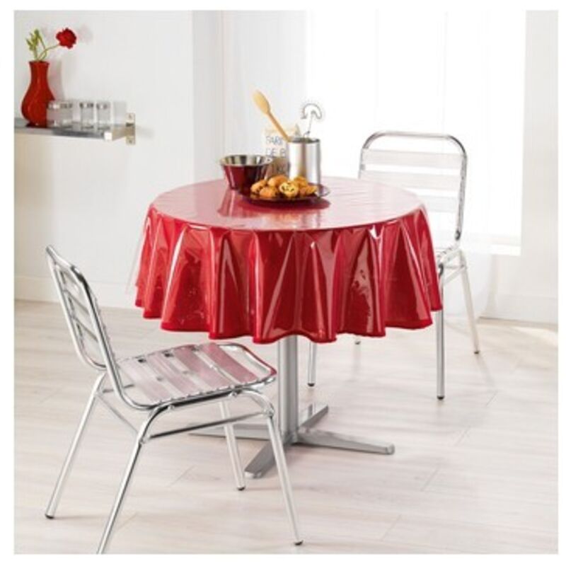 Douceur D'intérieur - Toile cirée de protection transparente - d 180 cm - Ronde - Livraison gratuite