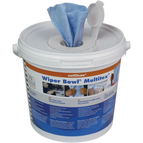 Lingette nettoyante pour les mains Wiper Bowl® Multitex® haut pouvoir nettoyant