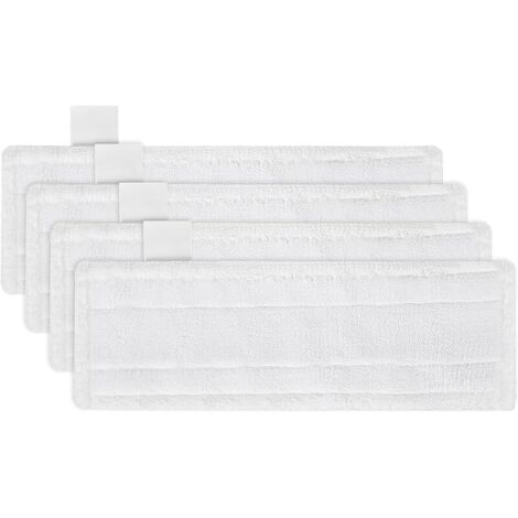 Lingette pour Nettoyeur Vapeur Karcher Easyfix SC2 SC3 SC4 SC5 Chiffons Serpillières Bonnettes en Microfibre pour Karcher Easyfix SC Série (lingette blanche-4pcs)