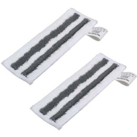 Lingette pour Nettoyeur Vapeur Karcher Easyfix SC2 SC3 SC4 SC5 Chiffons Serpillières Bonnettes en Microfibre pour Karcher Easyfix SC Série (rayure grise 2pcs)
