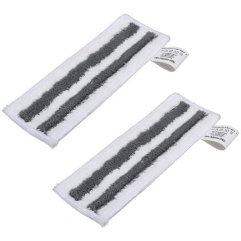 Lingette pour Nettoyeur Vapeur Karcher Easyfix SC2 SC3 SC4 SC5 Chiffons Serpillières Bonnettes en Microfibre pour Karcher Easyfix SC Série (rayure grise 2pcs)