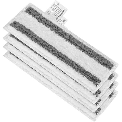 Lingette pour Nettoyeur Vapeur Karcher Easyfix SC2 SC3 SC4 SC5 Chiffons Serpillières Bonnettes en Microfibre pour Karcher Easyfix SC Série (rayure grise-4pcs)