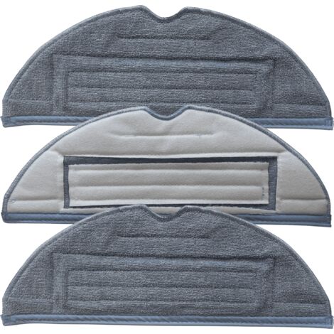 Lingette pour Roborock S8 S8 Plus S8 Pro Ultra S7 S7 Plus S7 Pro Ultra S7 MaxV S7 MaxV Plus S7 MaxV Ultra [Lot 3] Serpillère lavable réutilisable