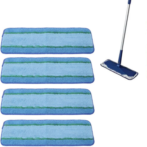 Lingette pour Sols Bona 4 Pcs Superfibre Haute Absorption Nettoyage Tous Sols Wet/Dry Facile Installation