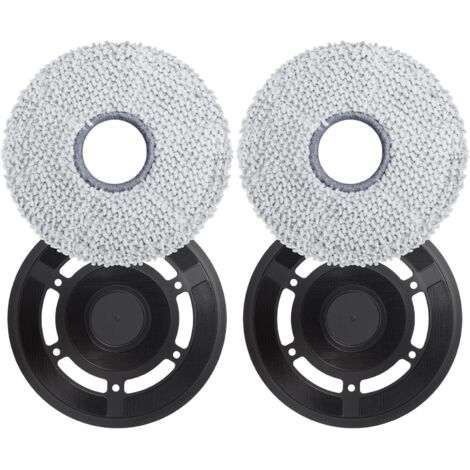 Lingettes avec plaques de rechange pour robot aspirateur Ecovacs Deebot X2 Omni (noir)