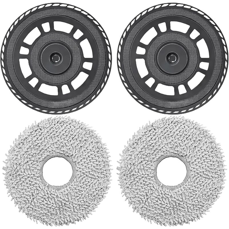 Applicable Lingettes avec support accessoires pour Dreame L10s Pro Ultra Heat, X40 Ultra, X40 Master, L40 Ultra, L20 Ultra Robot aspirateur, Chiffons