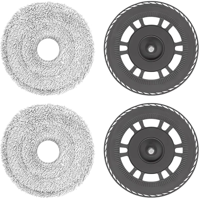 Lingettes avec support de rechange pour Dreame L10s Pro Ultra Heat/Mova E30 Ultra, pour Dreame X40 Ultra / L20 Ultra / X40 Master/L40 Ultra