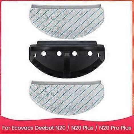 Lingettes de nettoyage avec supports pour aspirateur robot laveur Ecovacs Deebot N20 / N20 Plus / N20 Pro Plus