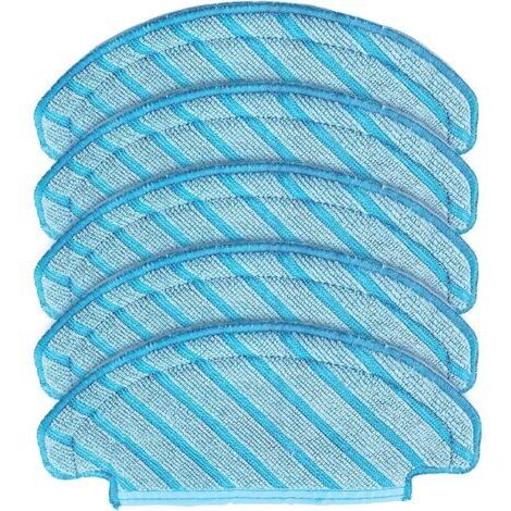 Lingettes de Nettoyage Chiffons de Nettoyage de Rechange Chiffons de Nettoyage Lavables Serpillères pour ECOVACS DEEBOT OZMO T8 T8 Aivi N8+ N8 Pro N8 Pro+ Robot Aspirateur (Bleu)