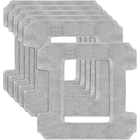 LAFOMUKEA Lingettes de nettoyage pour robots laveurs de vitres Ecovacs WinbotW1 / W1 Pro / W2 / W2 Omni - 6 lingettes lavables en microfibre pour robots laveurs de vitres