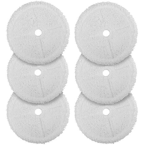 Lingettes de rechange pour balai vapeur Spinwave séries 3115 et 2859 (aspirateur robot eau et poussière) - Lot de 6 - Réutilisables