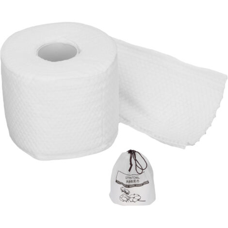 Lingettes Démaquillantes en Coton Biodégradable - Serviettes Visage Douces pour Soin Peau Sensible