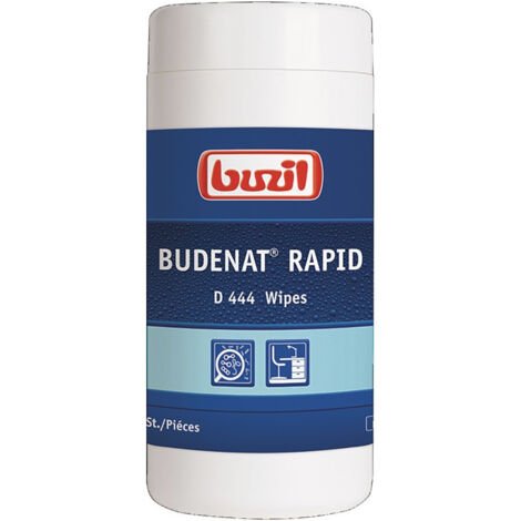 Lingettes désinfectantes BUDENAT® Rapid Wipes D 444 120 lingettes bidon BUZIL