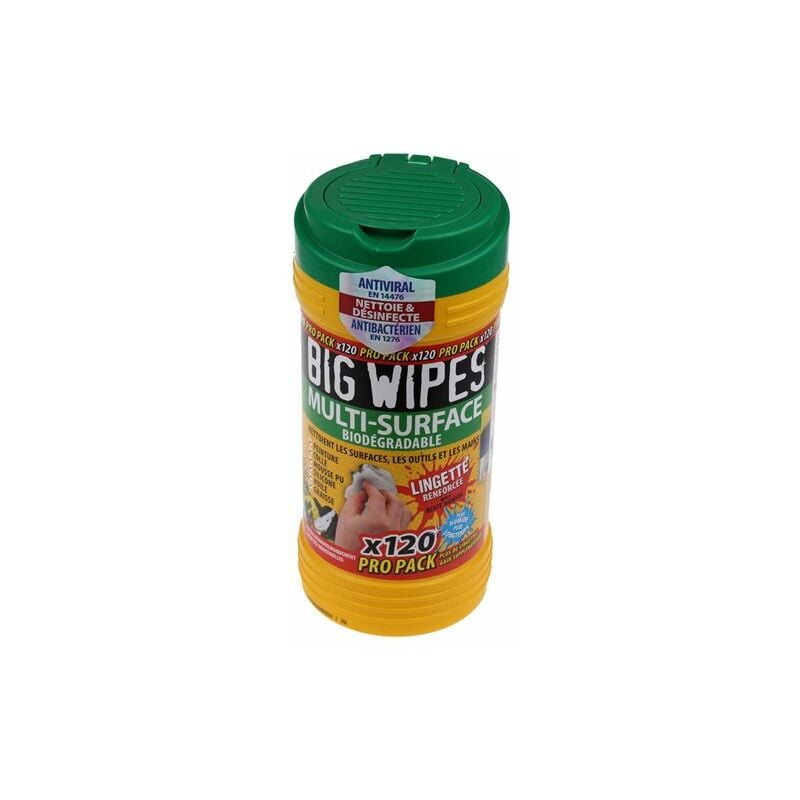 Big wipes - boite 120 lingettes haute performance big wipes -