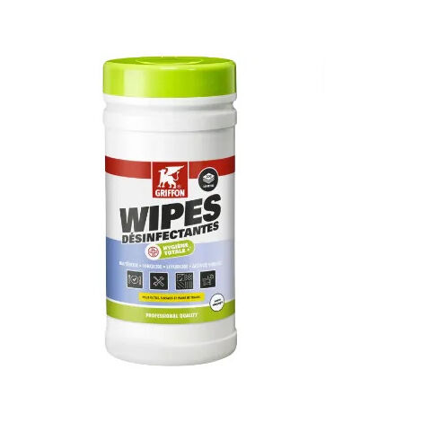 Lingettes nettoyantes, distributeur de 200 unités.