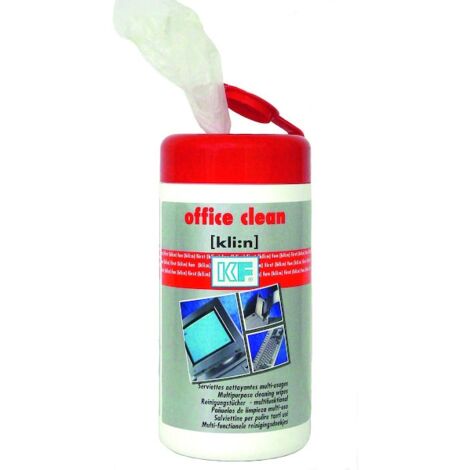 Lingettes nettoyantes multi-usages OFFICE CLEAN - boîte de 100 - KF