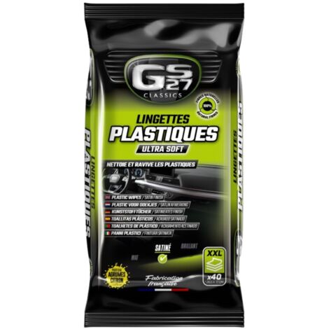 Lingettes nettoyantes plastiques Citron XXL X40 GS27