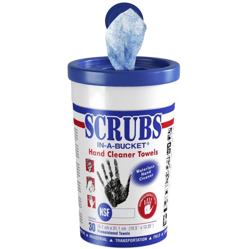 Lingettes nettoyantes pour les mains 30 pc(s) Scrubs