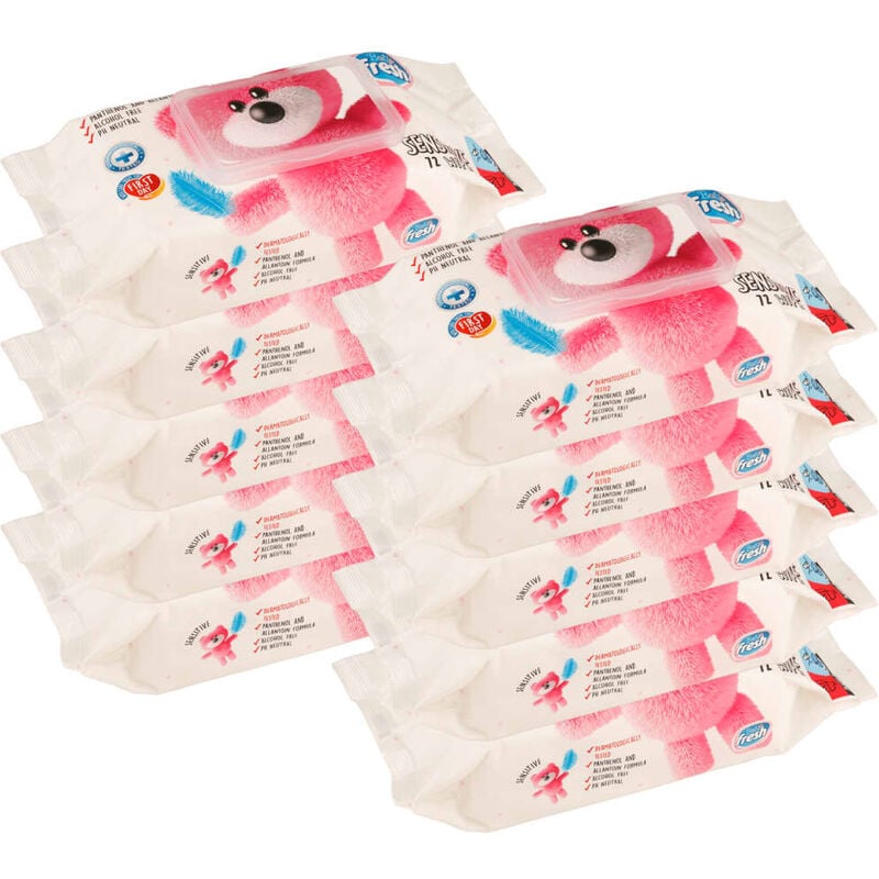 Vidaxl - Lingettes pour bébé 10 paquets 720 lingettes Pink