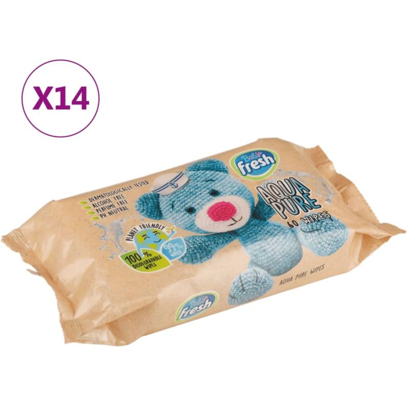 Vidaxl - Lingettes pour bébé 14 paquets 840 lingettes