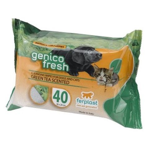 Lingettes Pour Chien Chat Ferplast Genico Fresh Taille The Vert