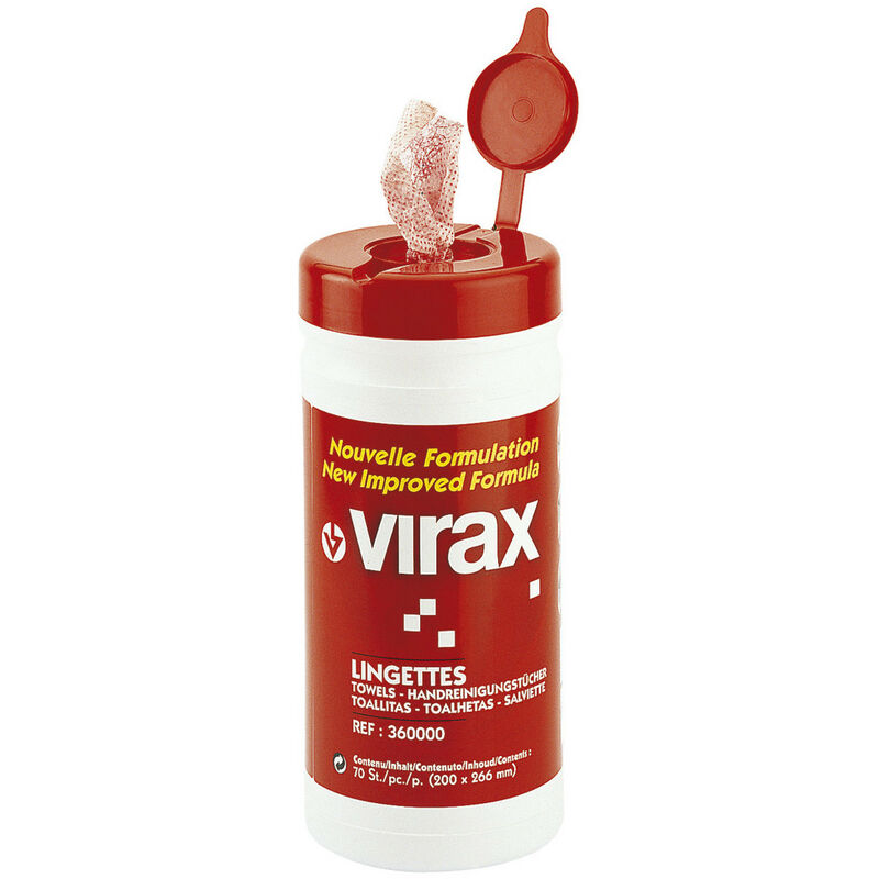 Virax - Pot de 70 lingettes nettoyantes 360000