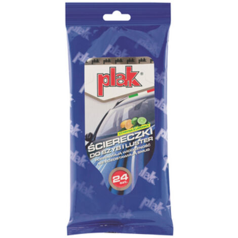 Lingettes pour vitres Plak Citron et Citron Vert 24 pcs.