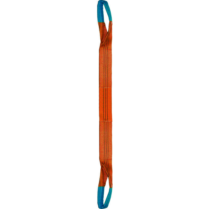 Lingue sangle double 300 mm cmu 10 t orange boucles repliées lg. 4 m Levac 4822G40