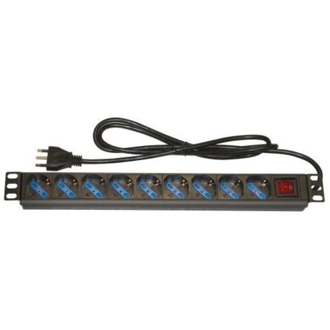 Link Accessori LK10053 Presa Multipla per Armadi Rack Barra di Alimentazione Nero