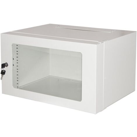 Link ARMADIO RACK 19” 6U PROFONDITA 360MM GRIGIO PORTA IN VETRO