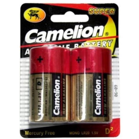 Link batterie alcaline senza mercurio 1.5v Mono Split typ d torcia blister 2 pz.(a lr20-bp2)