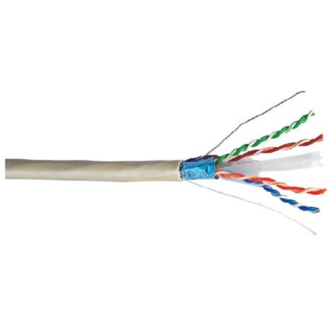 Link CAVO RETE in MATASSA 305Mt CAT. 6 FTP LSZH in RAME Schermato LINK LK305F6E Classe ECA