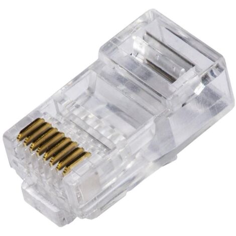 Link Connettori RJ45 Cat.6 UTP Non Schermati Per Cavo Flessibile LKPL86U - Confezione 100 Pezzi