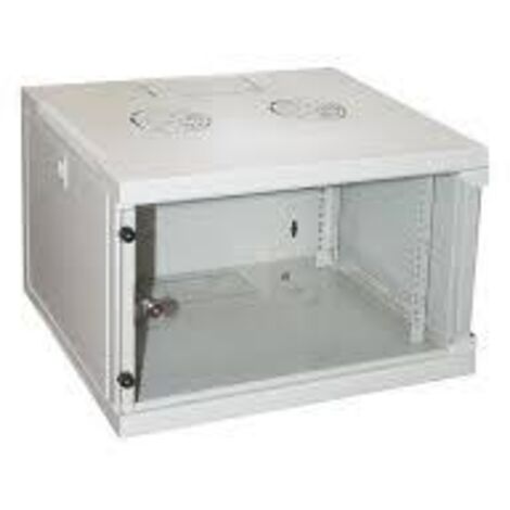 Link Lk1906uph Armadio Rack 19 6 Unita Da Muro Per Reti 380x600 X450mm Colore Grigio Porta Vetro