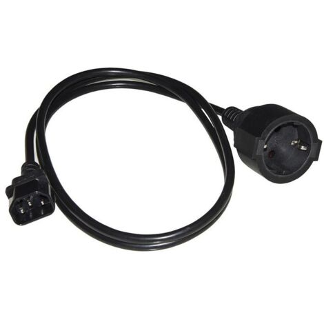Link LKADSK15 Cavo Adattatore Alimentazione Schuko Femmina IEC C14 Maschio 1,5 m H05VV-F 0,75 mm² 16 A colore Nero