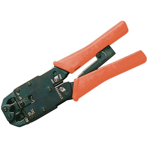 Link LKCRIMP Pinza Universale per Crimpare Connettori 4,6,8 Poli Rj11 Rj12 Rj45