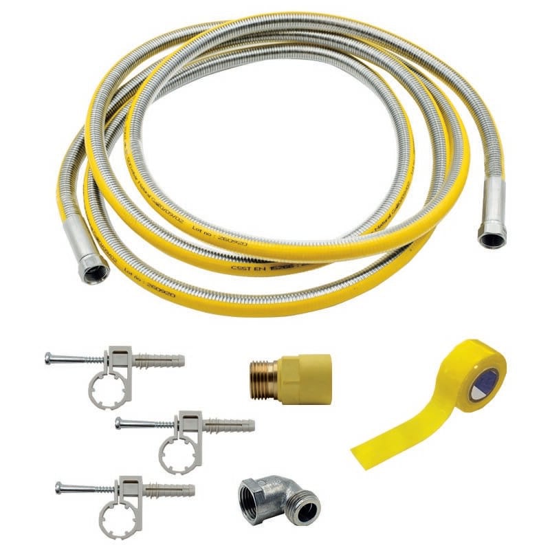 Link Plus gas kit with csst form-fit corrugated pipe 1/2 'ff uni en15266