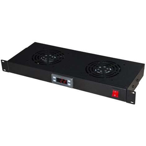 Link RACK19” LINK VENTILAZIONE a 2 ventole LKVENT2N Nero - EAN: 8028400038593