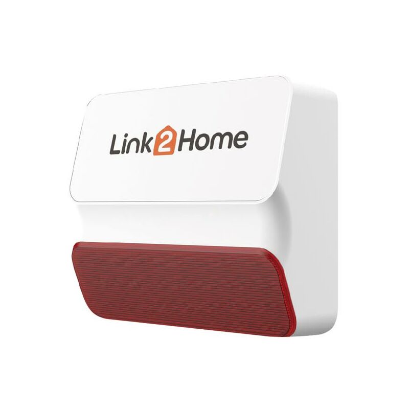 Link2home - L2H-SECURESIREN Smart Alarm External Siren lthsecsiren