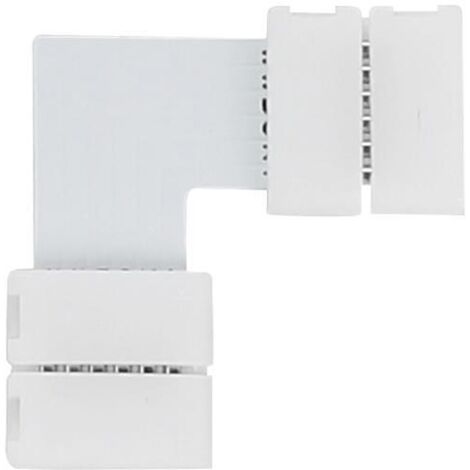 Link2Home Pack of 10 LED Strip 2-Head 90° Connectors for Easy Wiring and Flexible Installation