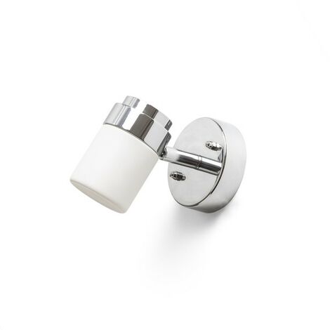 LINN I lustre mural verre opale/chrome 230V G9 LED 3W IP44