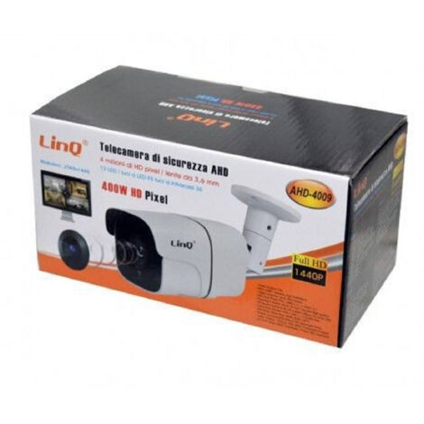 Linq - Telecamera Di Sicurezza Per Dvr Ahd Visione Notturna 3.6mm 400w 1440p Ahd-4009 -