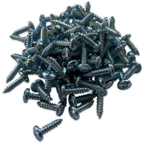 Linsenkopfschraube Schraube Blechschraube 4,8 x 16mm DIN7981 galvanisch verzinkt 100 Stück