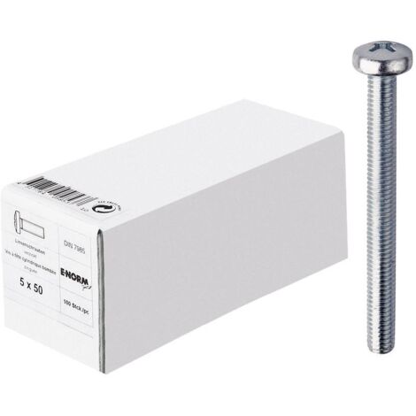 Linsenschraube DIN 7985 M 6x 60  zn  KP E-NORMpro