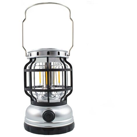 Linterna Camping ZJ-199OT Luz de emergencia portátil carga solar y cable USB