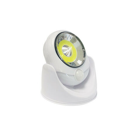 Linterna Cob Led Con Sensor De Movimiento Ir. Base Rotativa 360º 60.358