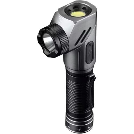 Linterna con base magnética, linterna magnética giratoria, luz de trabajo de esquina ajustable a 90 grados, linterna portátil para exteriores