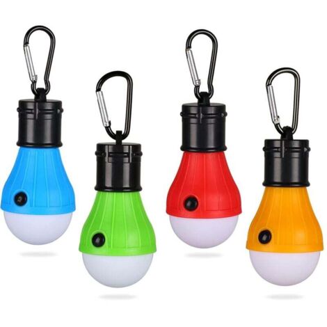 Linterna de camping, 4 luces LED, linterna, lámpara de camping, 3 modos de lámpara, impermeable, emergencia nocturna, linternas portátiles para camping, senderismo, pesca, caza.