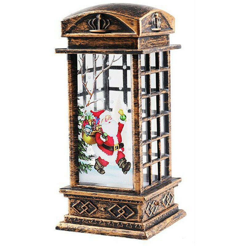 

Happyshopping - Linterna de globo de nieve navidena LED Lampara colgante Luz de noche calida Baterias operadas para regalos de Ornamnet para el